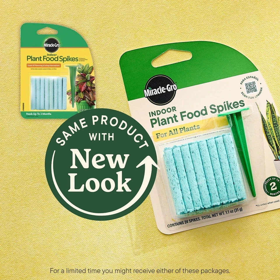Miracle-Gro Indoor Plant Food Spikes for All Plants, Fertilizer Spikes for Ho…