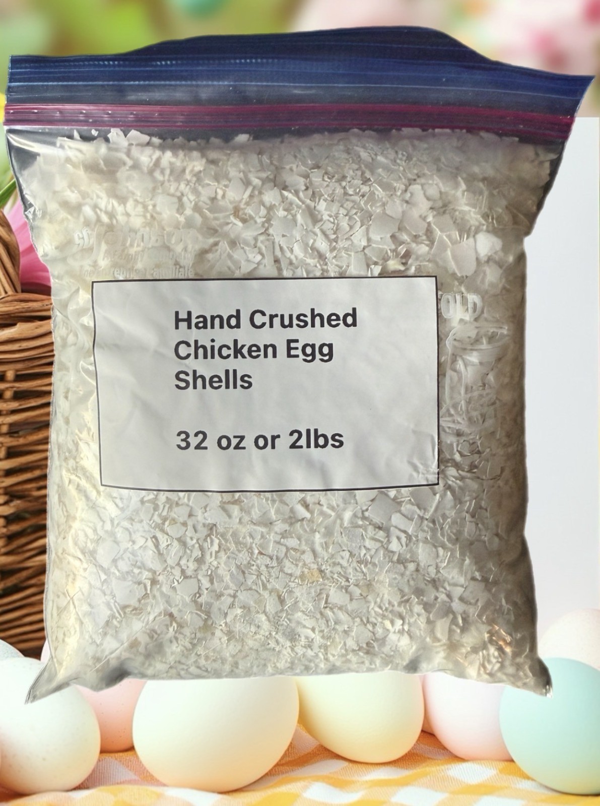 Organic Crushed Eggshells 2 Pound Bag Calcium Fertilizer Egg Shells From USA