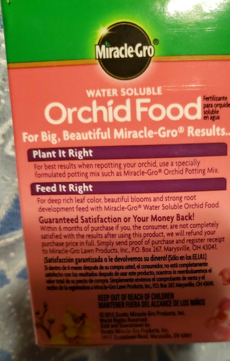 NEW** Miracle-Gro 100199 Orchid Plant Food, 8 Oz