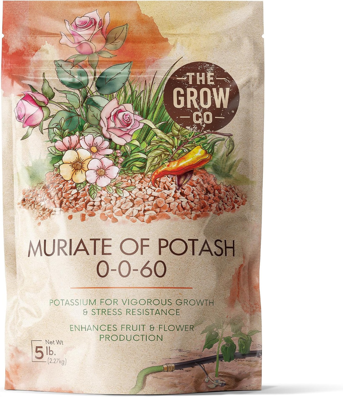 Muriate of Potash 0-0-60 Fertilizer, High Potassium Fertilizer for Plants, Id…