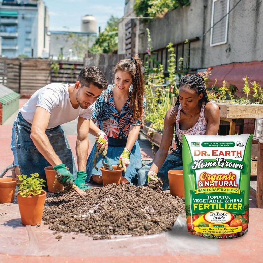 Organic Natural Home Grown Tomato and Vegetable Fertilizer 4-6-3 Plant Food 12