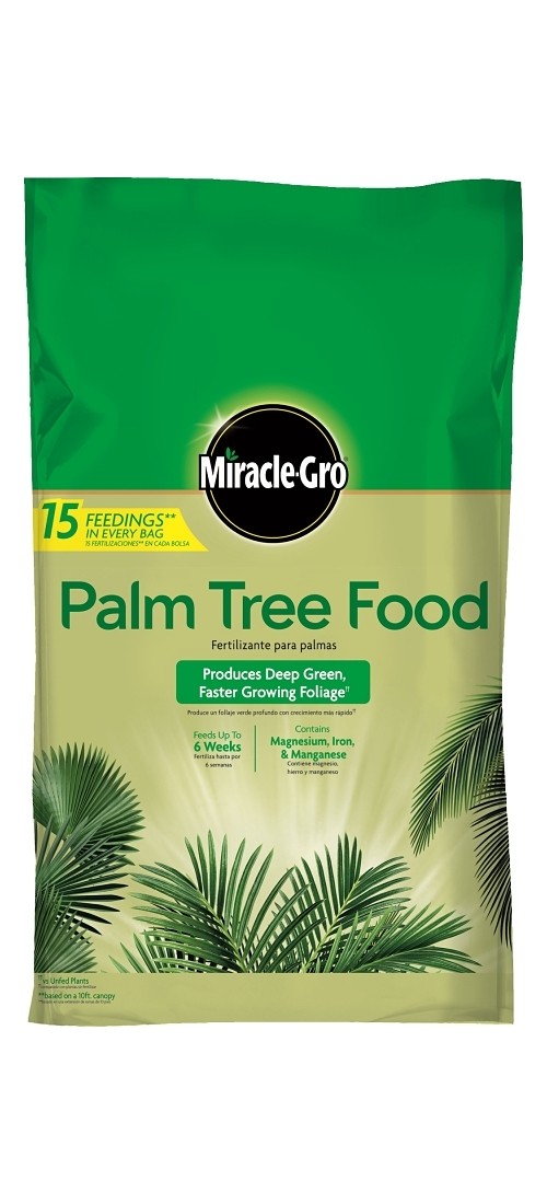 Miracle-Gro 1602210 Palm Tree Food, 20 lb Bag, Granular, 8-4-8 N-P-K Ratio