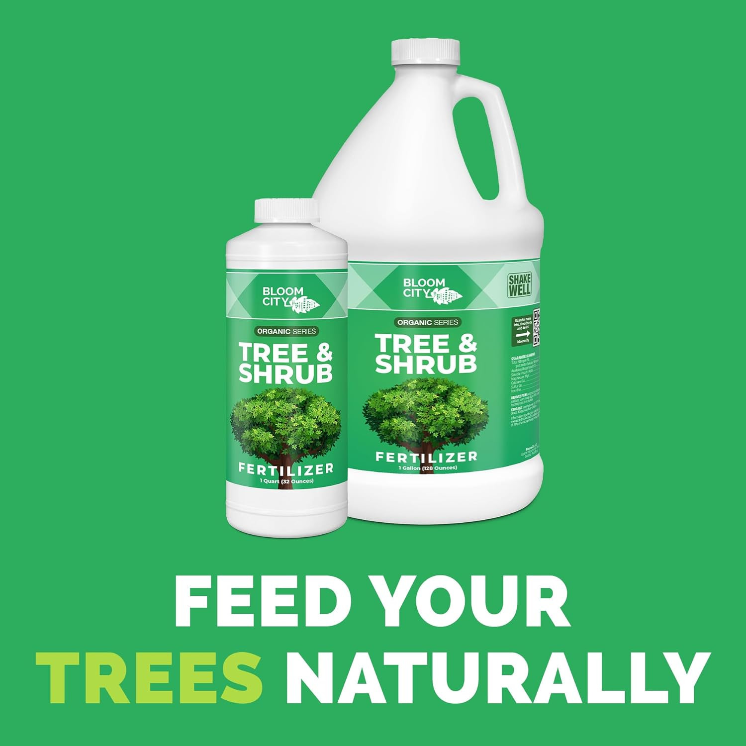 Organic Tree & Shrub Fertilizer, Evergreen Shrub Fertilizer for Healthier Growth