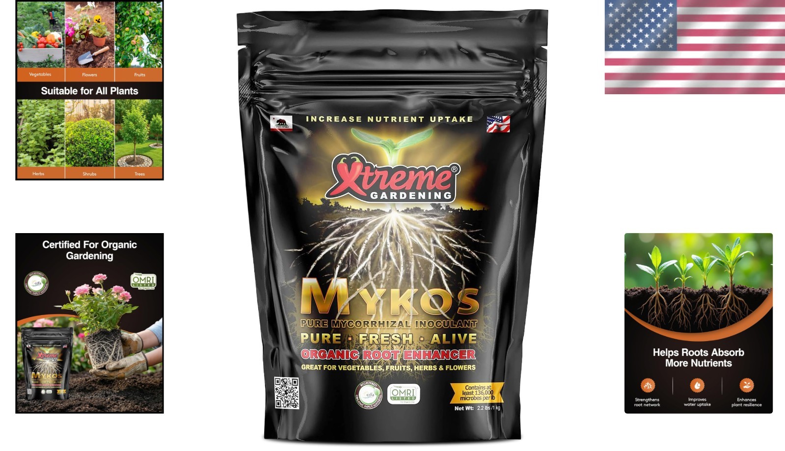 Mykos Mycorrhizae Granular Fungi Root Inoculant 2.2 lbs
