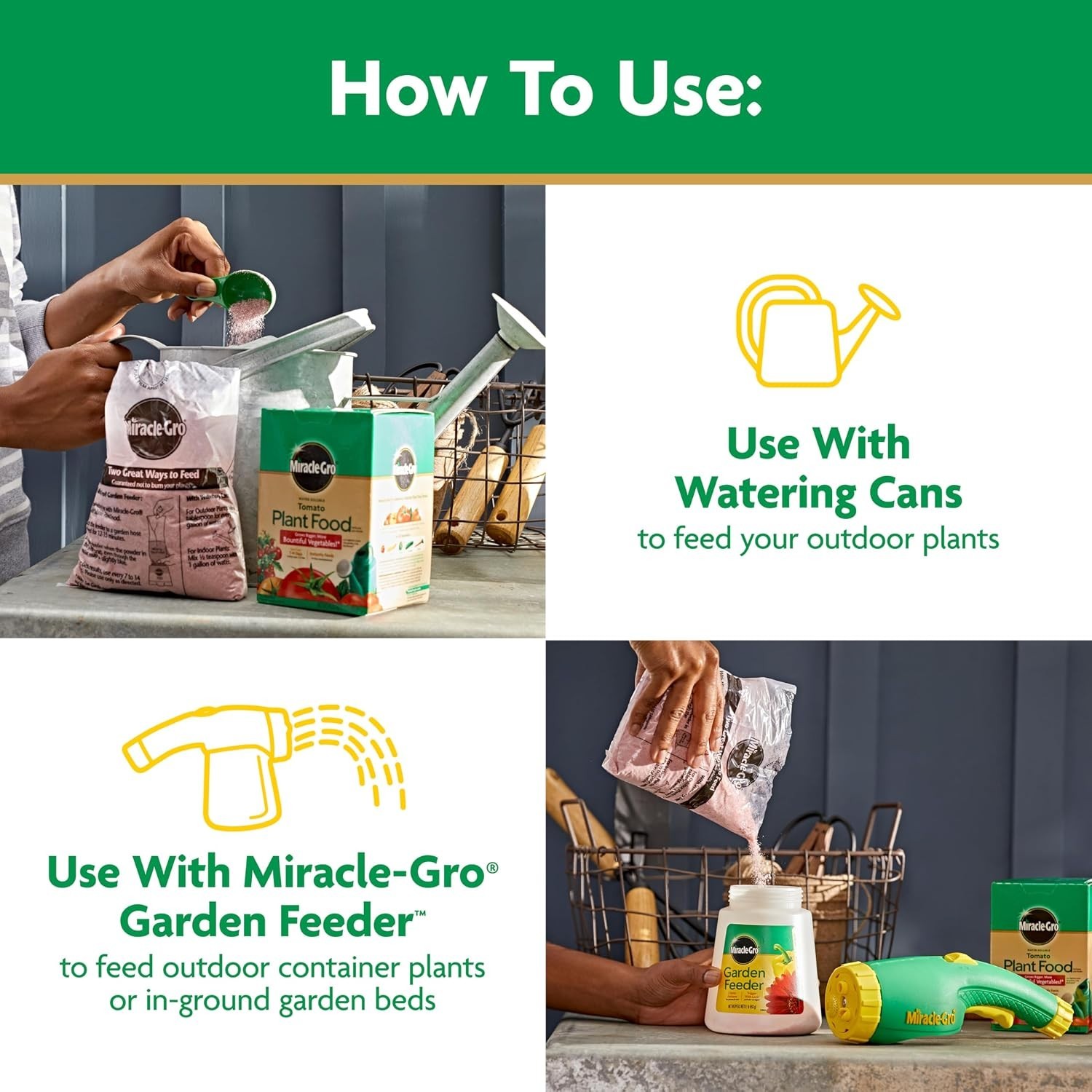 Miracle-Gro Water Soluble Tomato Plant Food, 1.5 lb – Boosts Growth Safely