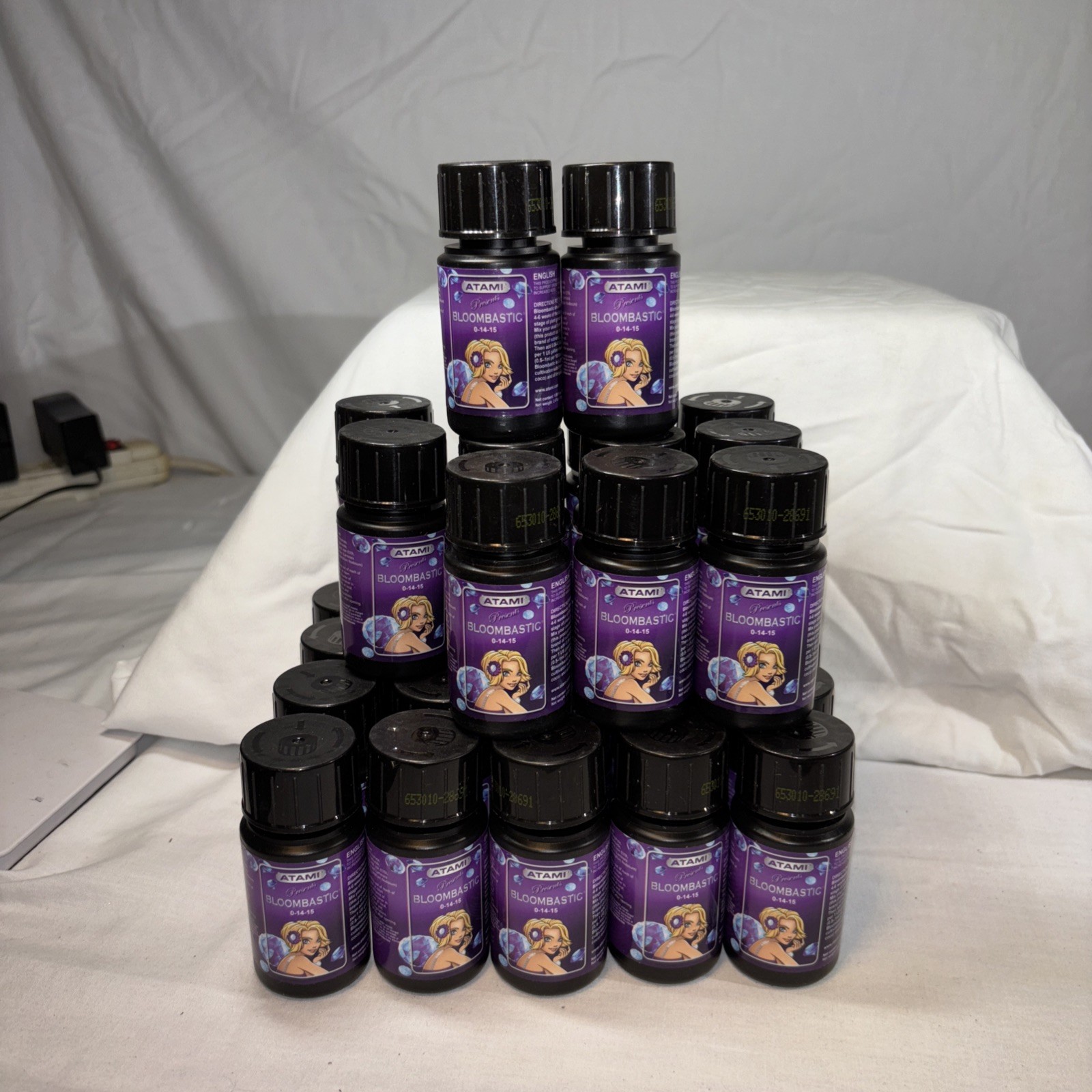 (33) Atami Bombastic 0-14-15 50mL Bottles. 1.65L