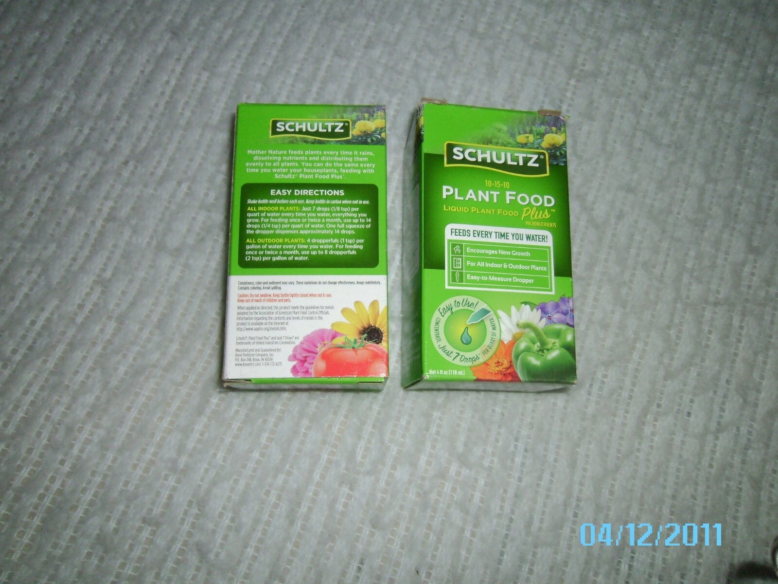 (2) Schultz All Purpose Liquid Plant Food 10-15-10 4 oz
