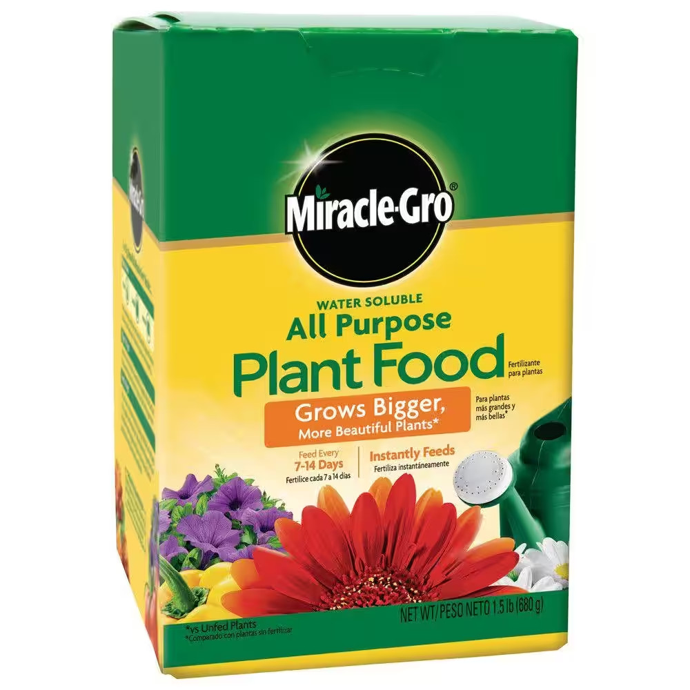 Water Soluble All Purpose Plant Food 1.5 Lbs. for Indoor/Outdoor Plants, Roses,