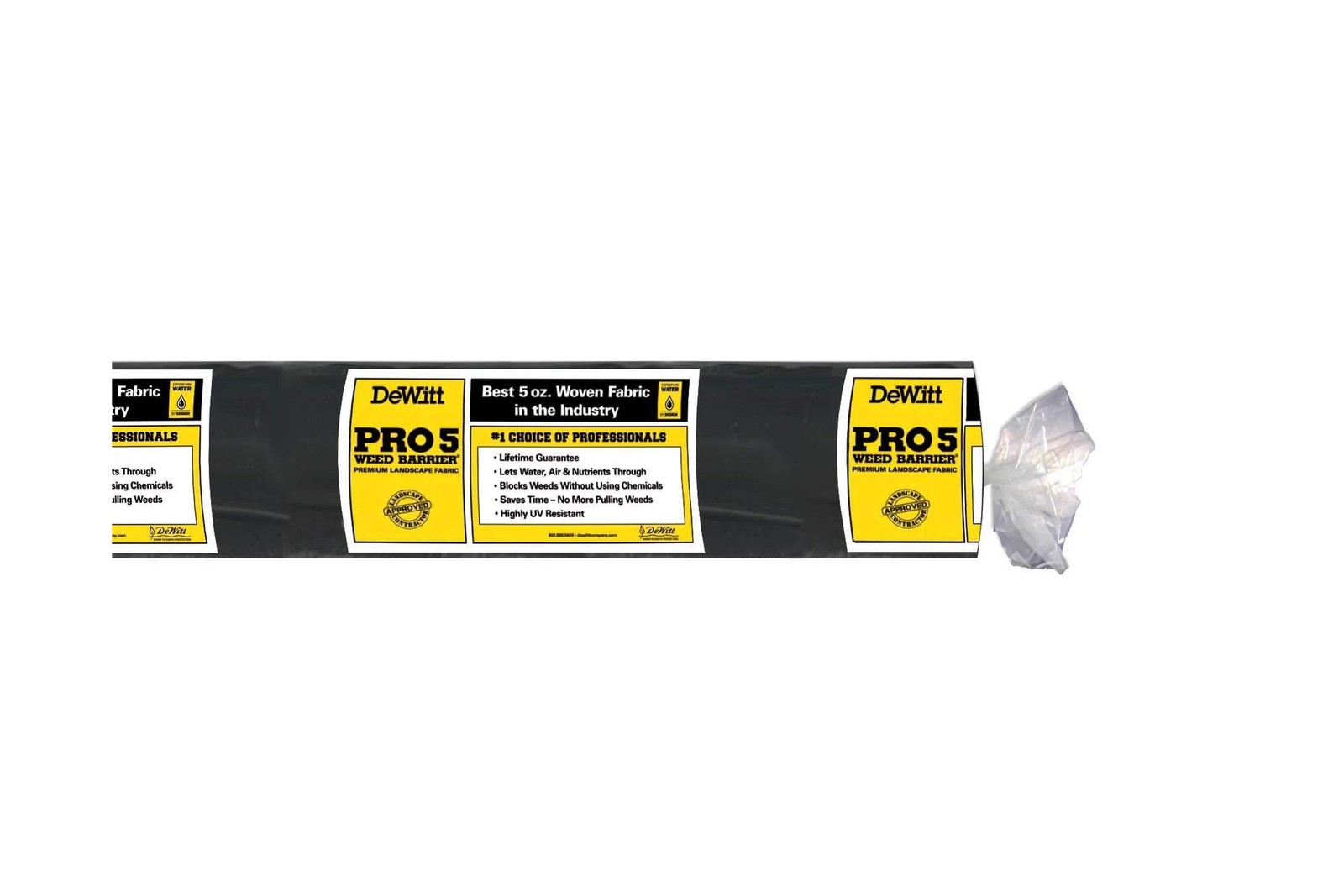 Dewitt Pro-5 Weed Barrier Fabric 5 oz, 4×250 & 6×250 Feet – Heavy-Duty Wov