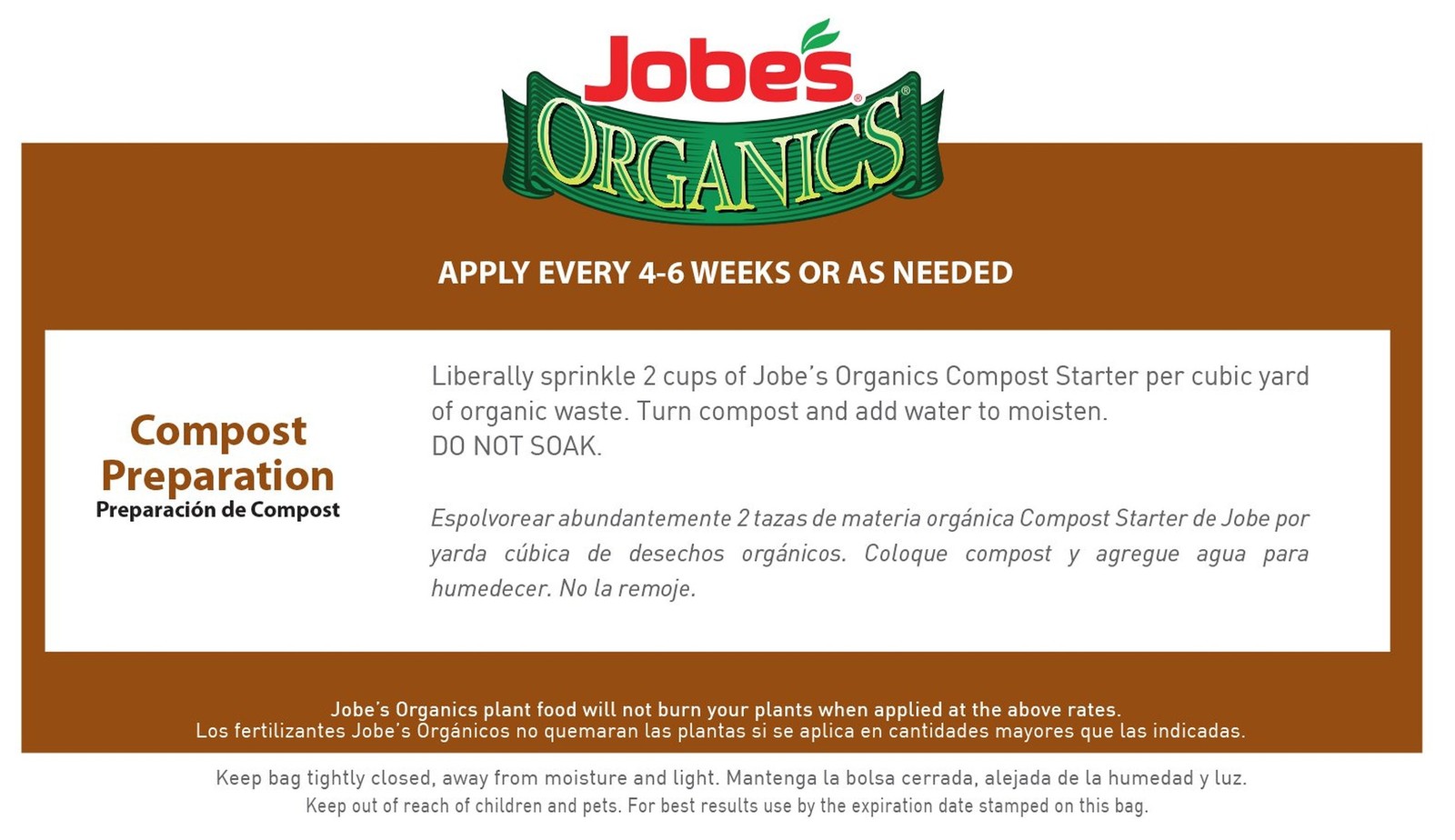 Jobe’s Organics Fast Acting Granular Fertilizer Compost Starter, Easy Plant C…