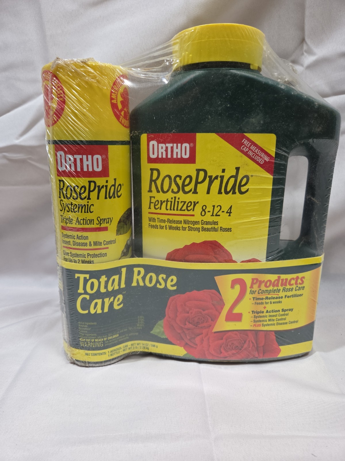 Ortho Total Rose Care Fertilizer 8-12-4 And Triple Action Spray