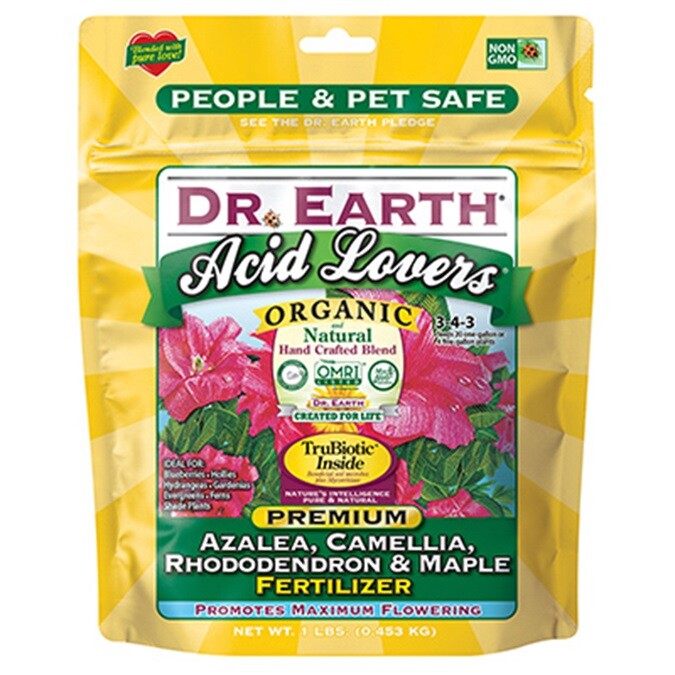 Dr. Earth 75557 1 Lb Acid Lovers Azalea Camellia Rhododendron & Maple Fertilizer