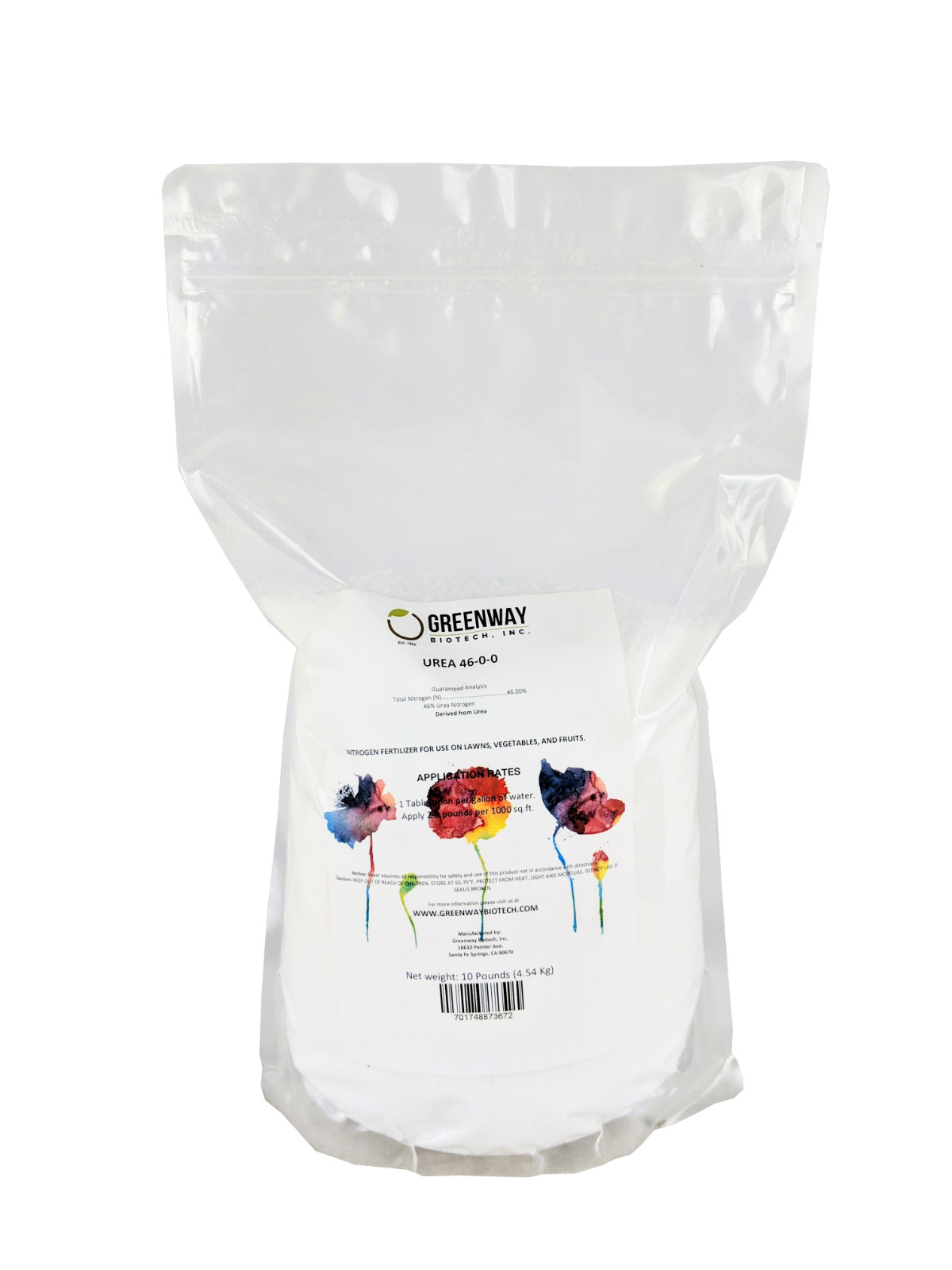 Urea 46-0-0 46% Nitrogen Fertilizer Gold Refining Aqua Regia 100% Soluble 10 LB