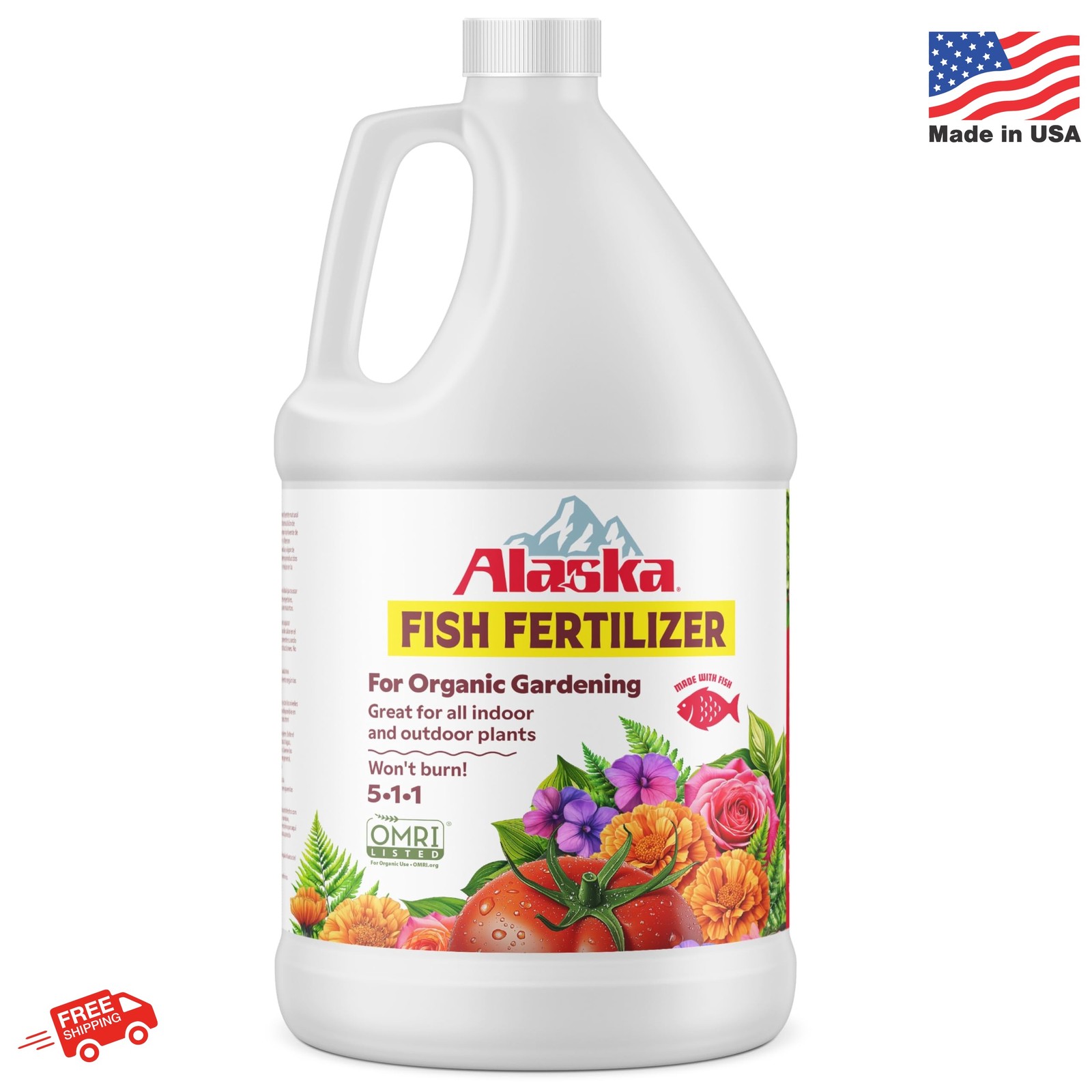Alaska Fish Fertilizer OMRI Listed 5-1-1, 115 oz