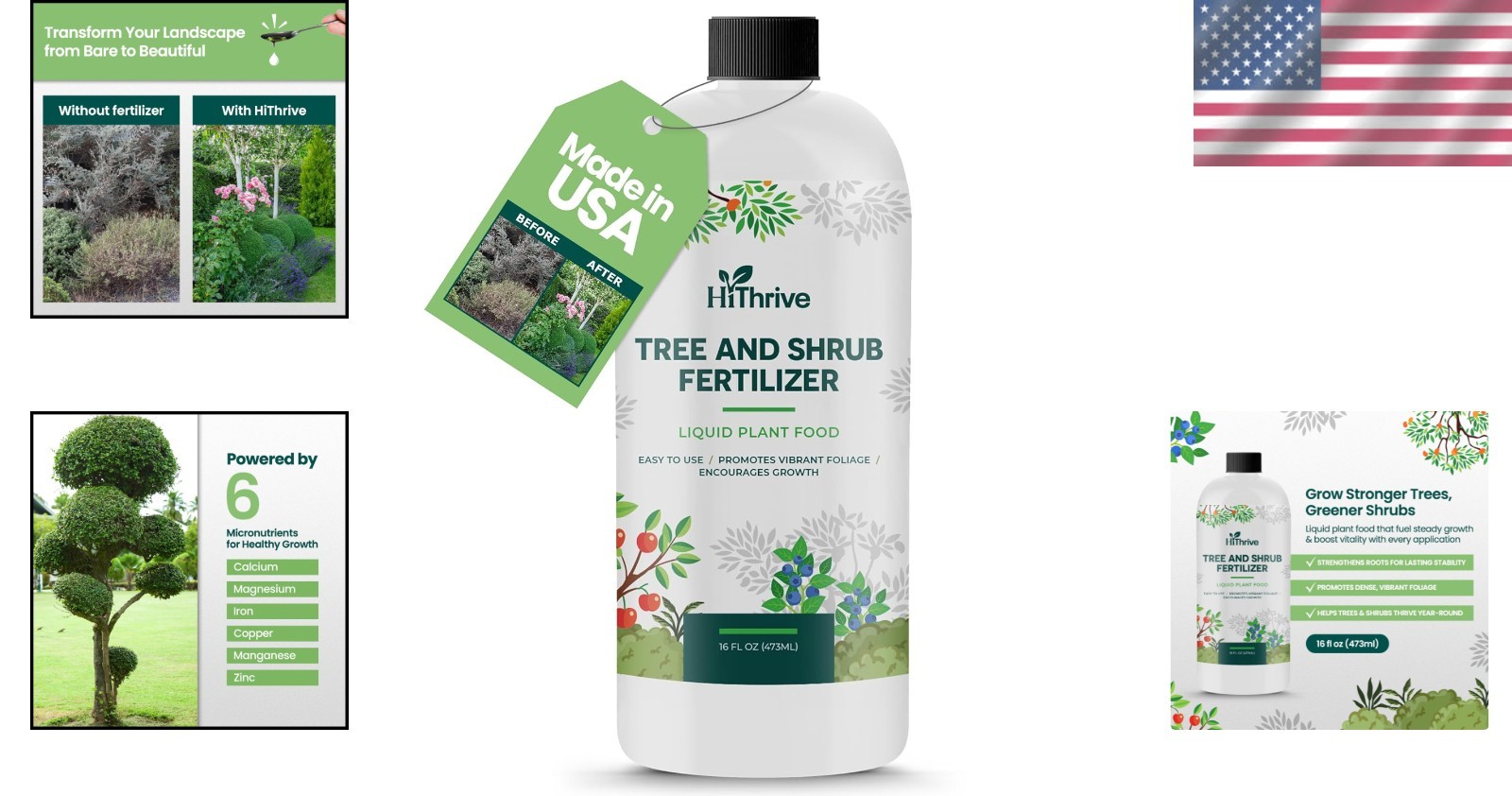 Nutrient-Rich 16oz Liquid Fertilizer for All Trees & Shrubs – 16 Gallon Yield