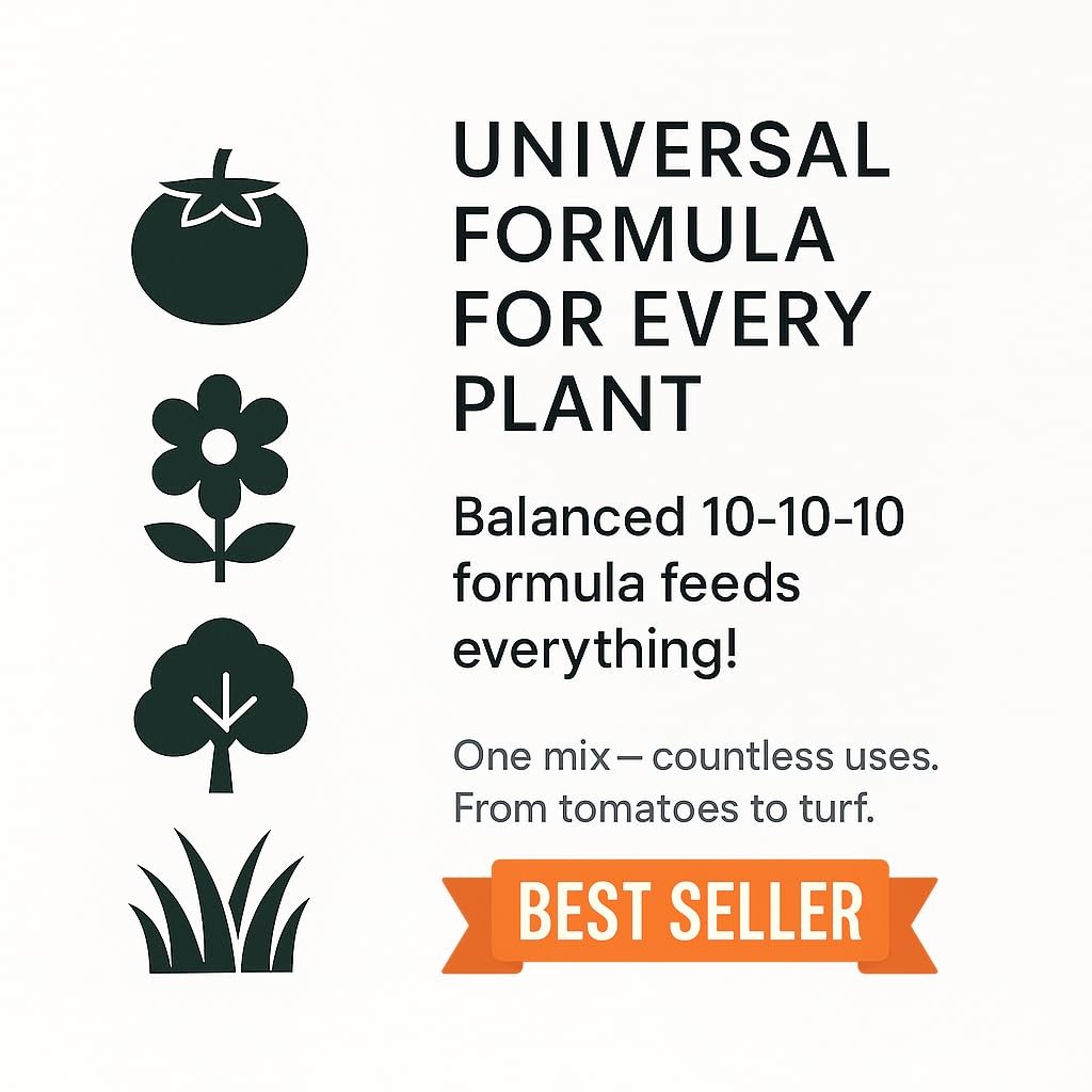 All Purpose 101010 Fertilizer Slow Release Plant Food for Gardens Vegetables F