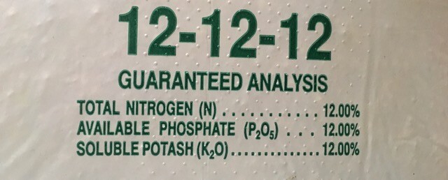 12-12-12 All purpose lawn, garden, farm and food plot fertilizer