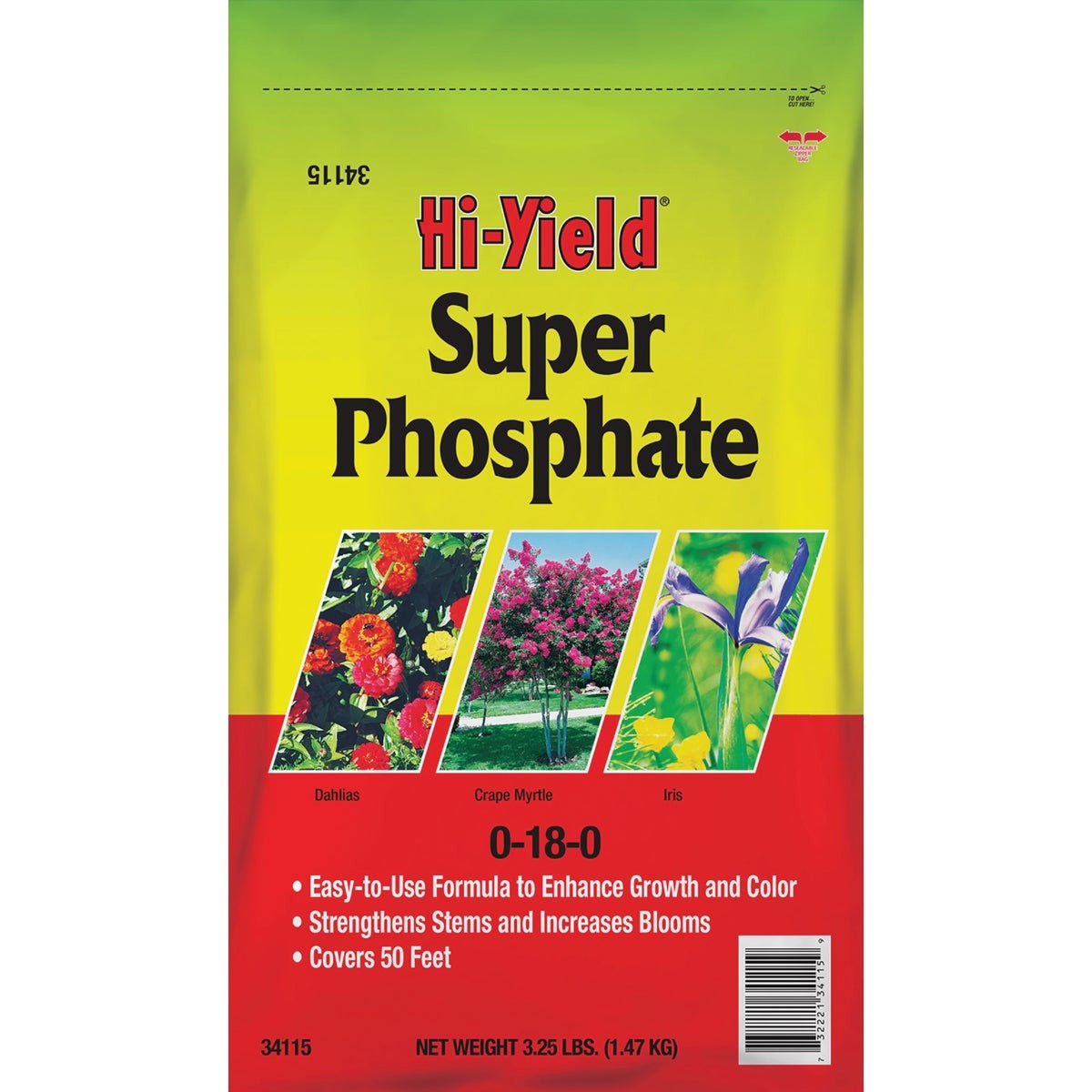 Hi-Yield Super Phosphate 3.25 Lb. 0-18-0 Dry Plant Food 34115 Hi-Yield 34115
