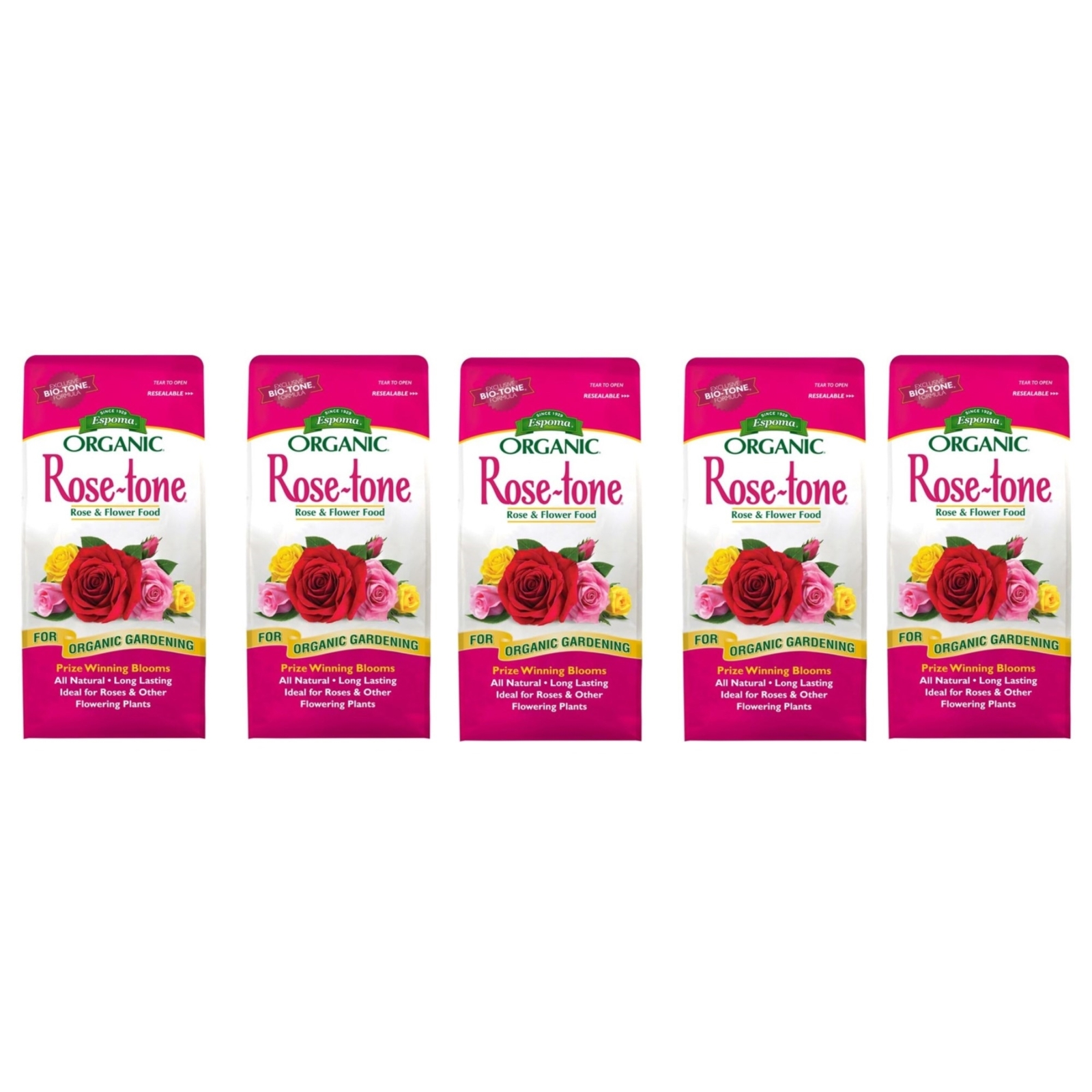 Espoma (#RT4) Rose-Tone Organic 4-3-2 Plant Food, 4# (5 Pack)