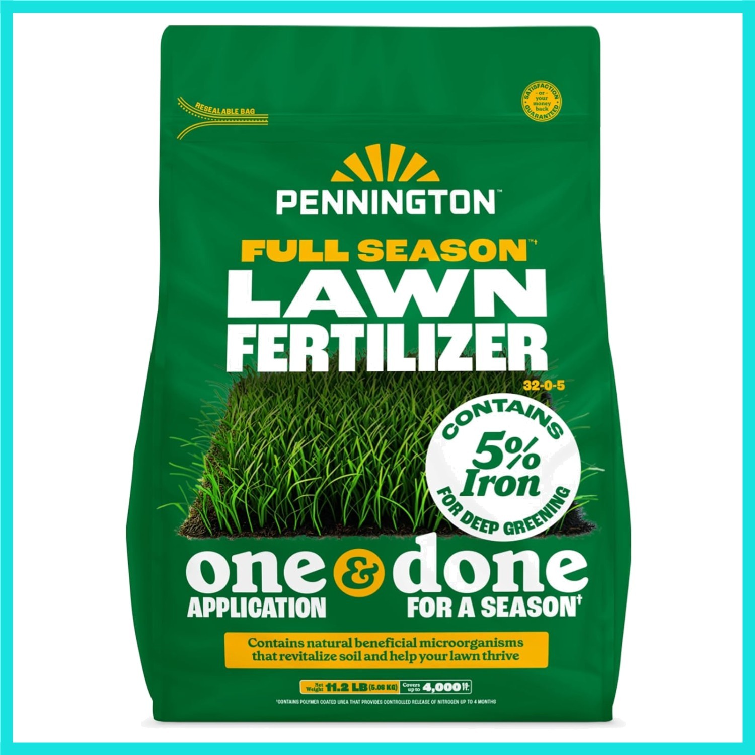 Full Season Lawn Fertilizer 32-0-5 4M 11.2lb