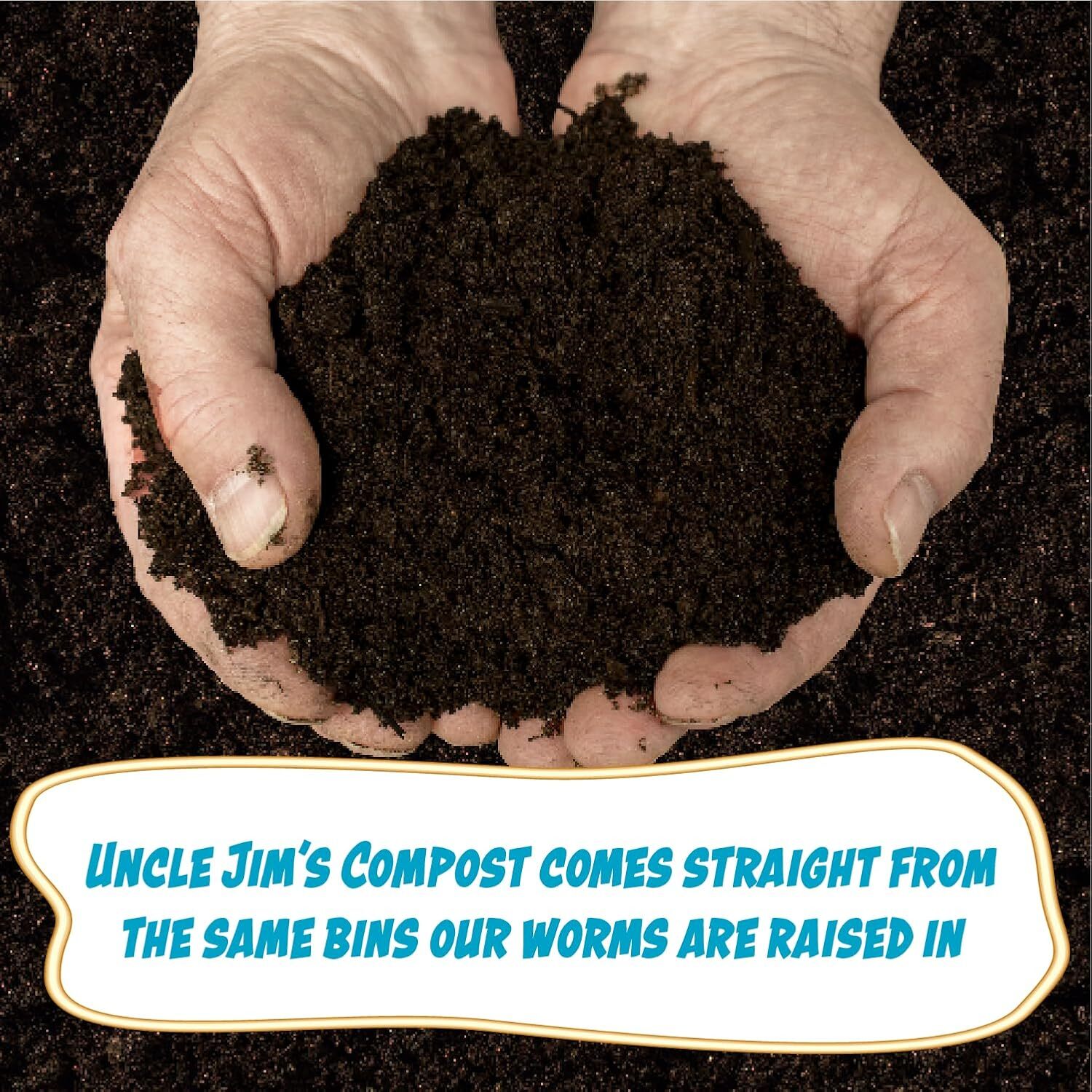 Black Gold Worm Castings Compost Rich Fertilizer for Garden Soil, 4 Lbs