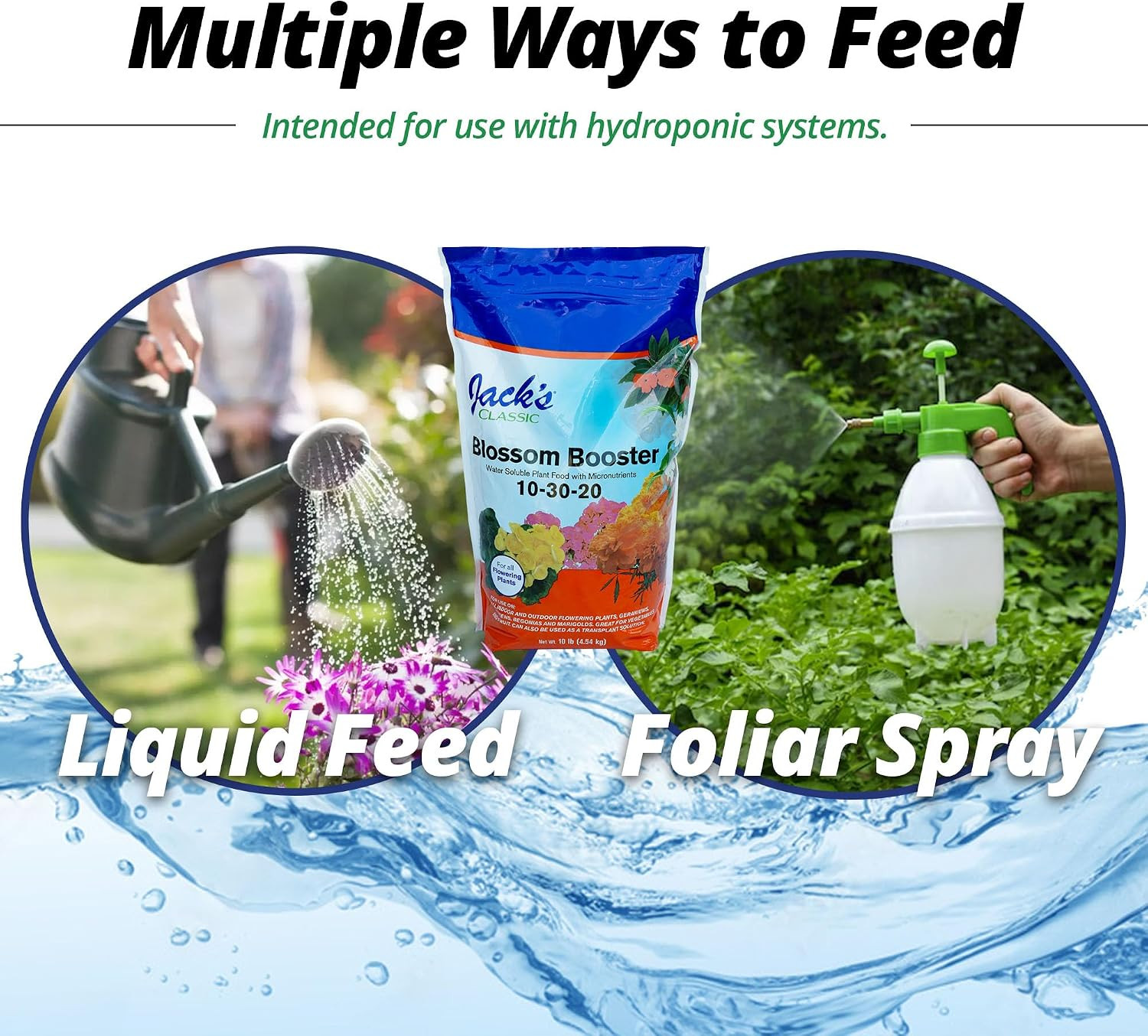 10-30-20 Blossom Booster Water-Soluble Fertilizer with Micronutrients for Increa