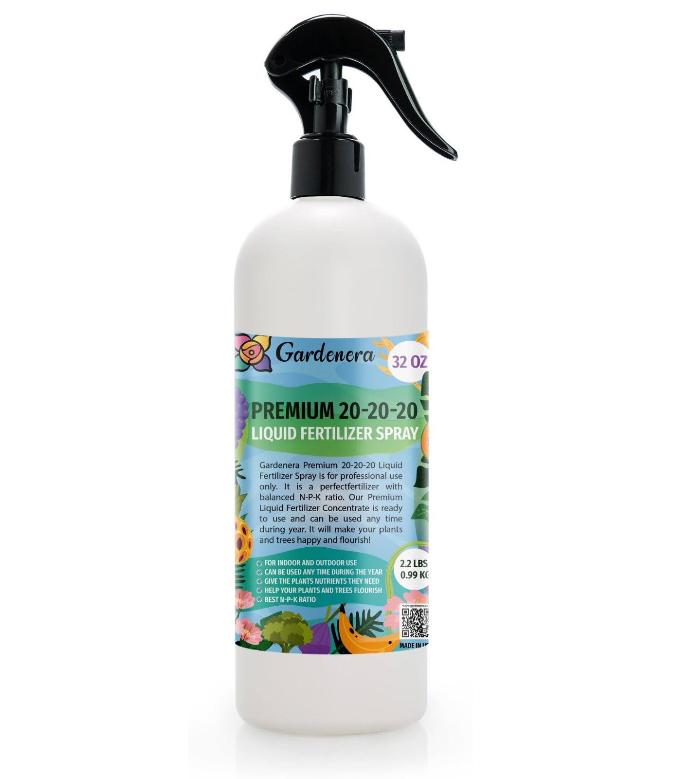 All-Purpose 20-20-20 Liquid Fertilizer Spray – Boosts Flowering & Yield for Frui