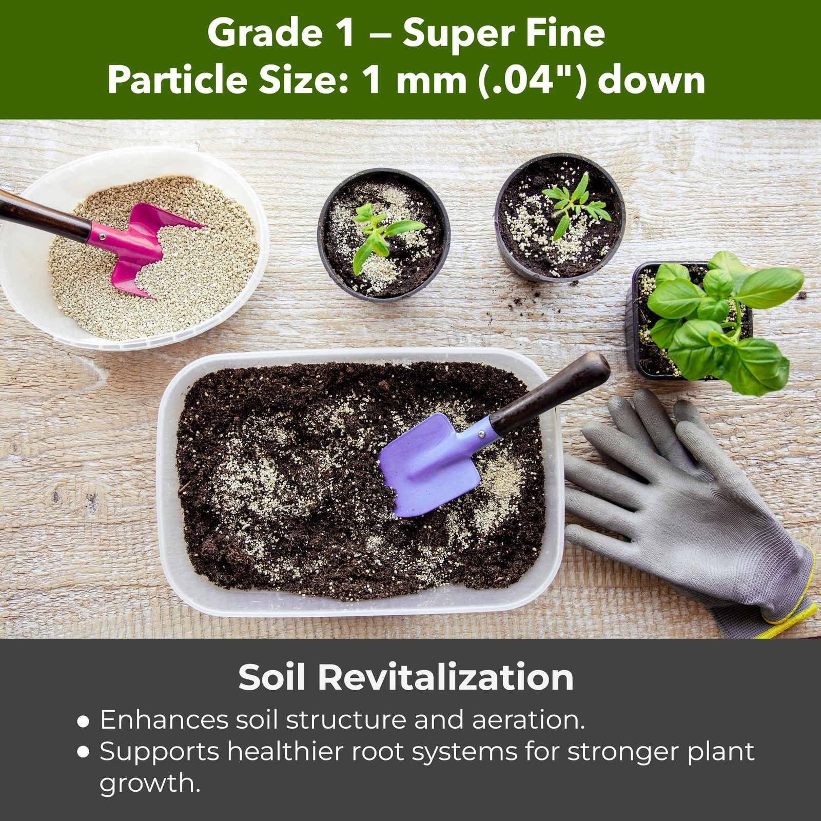 Organic Superfine Vermiculite for Indoor Gardening, Soil Aeration, and