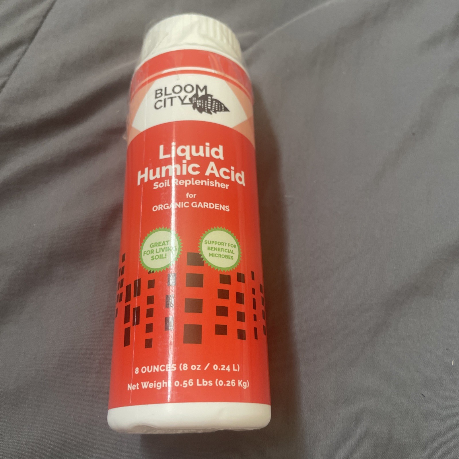 Bloom City Organic Liquid Humic Acid Soil Replenisher for Organic Gardens – 8 oz