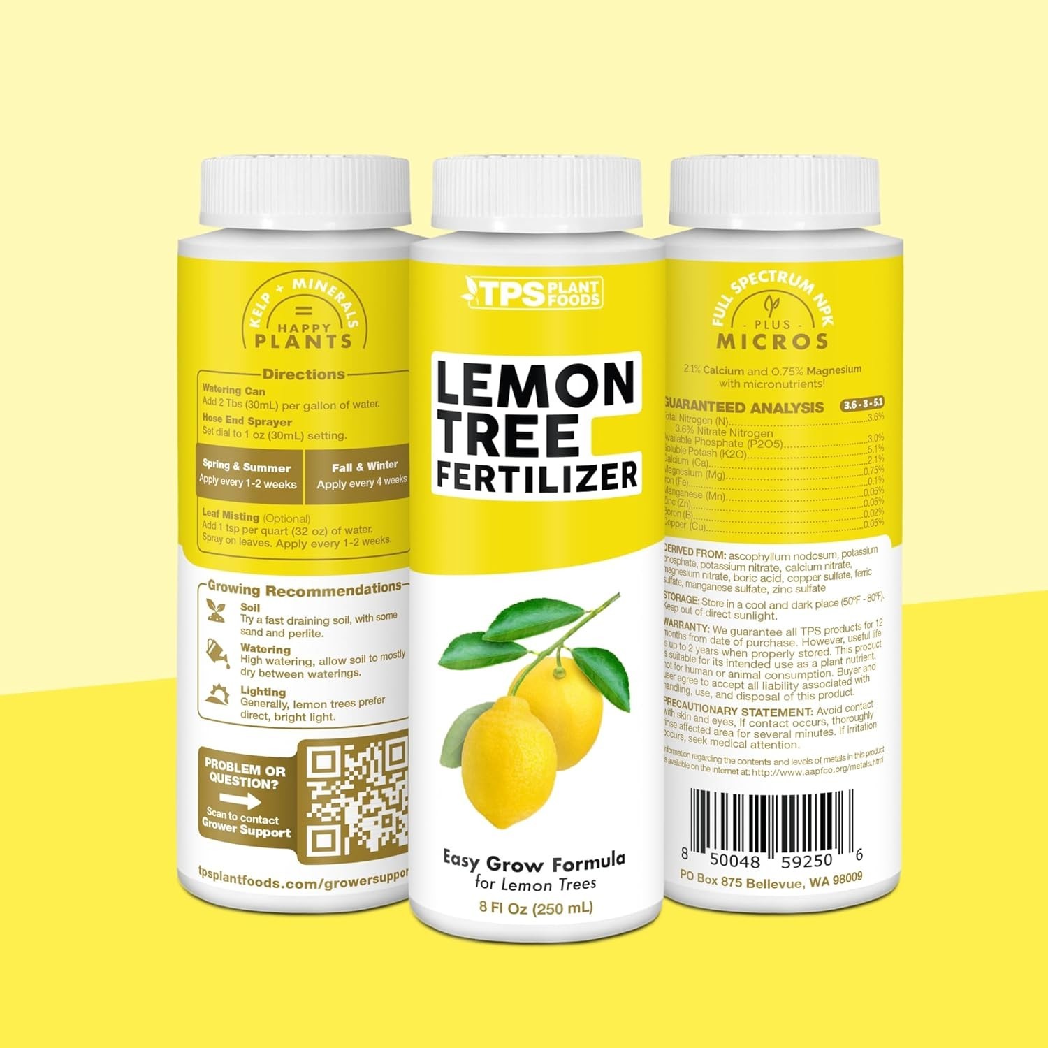 8 oz Liquid Lemon Tree Fertilizer for Vibrant Growth & Abundant Fruit