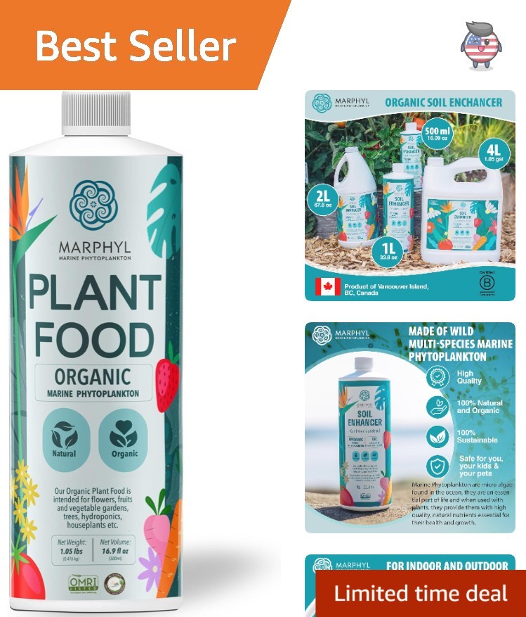 Eco-Friendly Plant Food – 16.9 Oz Liquid Fertilizer for Indoor & Outdoor Gardens