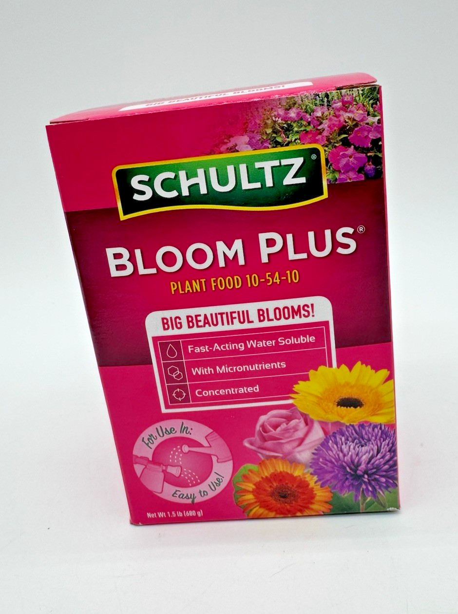 Schultz Bloom Plus Plant Food 10-54-10 Fast Acting Water Soluble 1.5 lb Box 680g