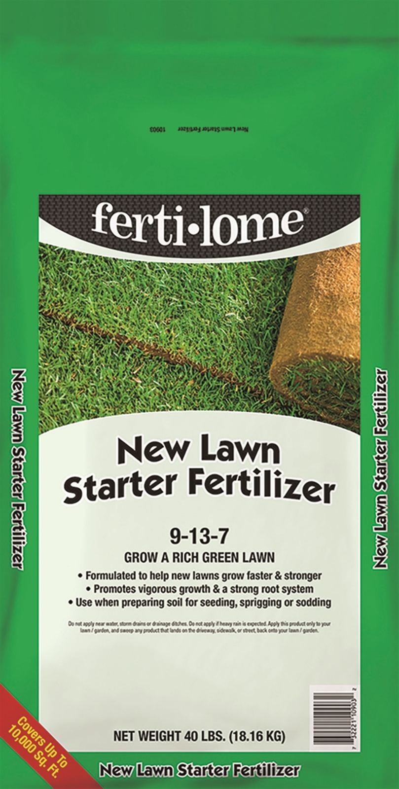 Fertilome (10903) New Lawn Starter Fertilizer 9-13-7 (40 lbs.)