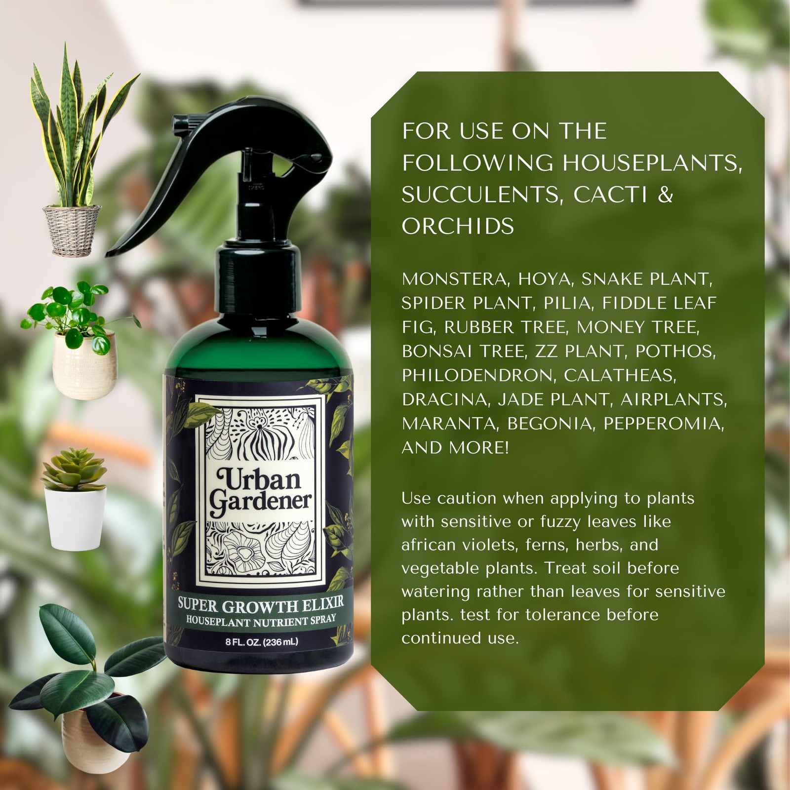 Organic Leaf Wellness Spray for Plants – Protect & Nourish Your Plants w/Chit…