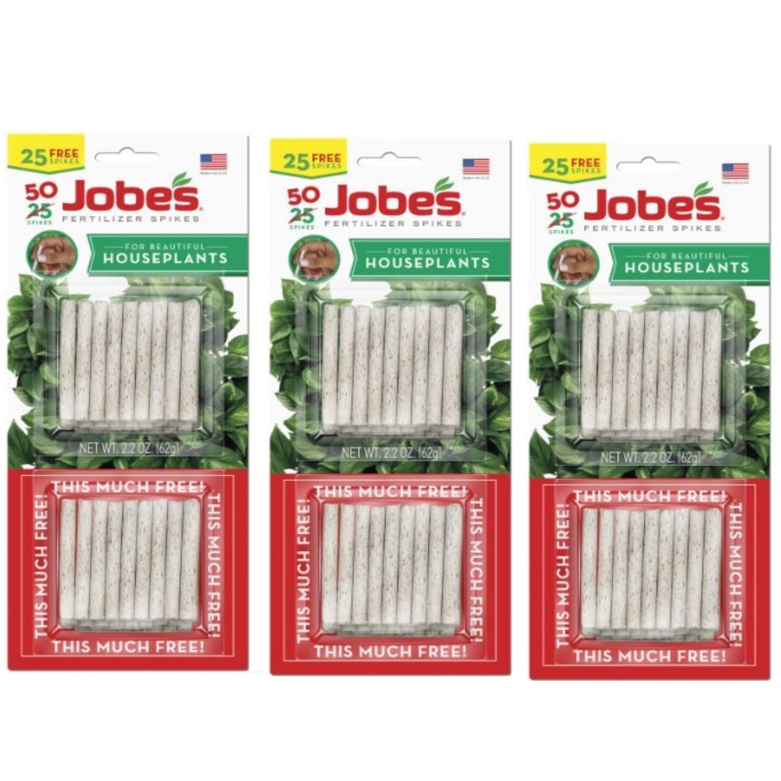 Jobe’s Houseplant Food Spikes Nutrient Fertilizer for Healthy Plants 30 Count