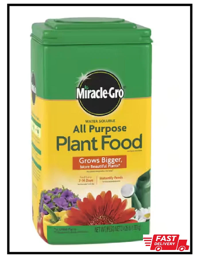 Water Soluble All Purpose Plant Food 4.25 lbs. for Indoor/Outdoor Plants, Roses,
