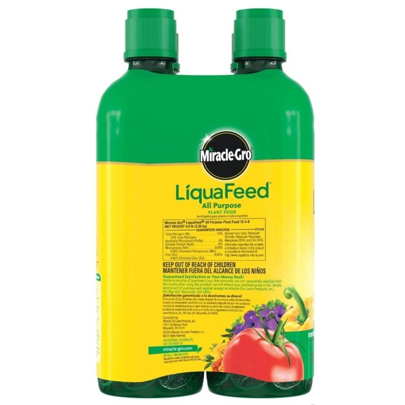 LiquaFeed All Purpose Plant Food Fertilizer Bottles Flowers Veggies Trees New