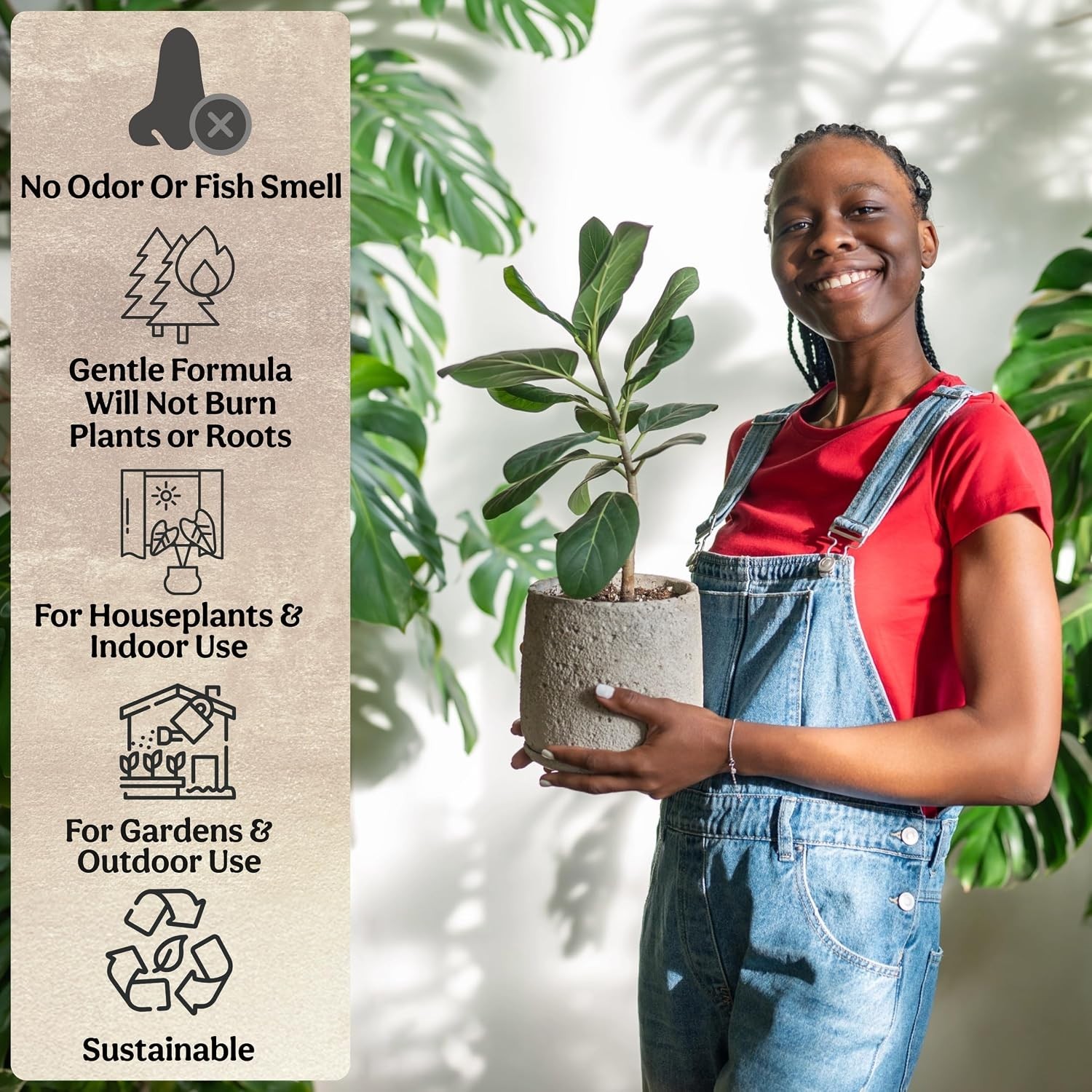 OMRI Listed 3lb Organic Fertilizer for Indoor & Garden Plants – Feeds 75 Plants