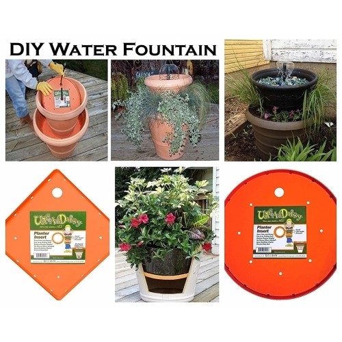 Bloem Living T6327 Up’s a Daisy Planter Insert, 17-Inch, Orange