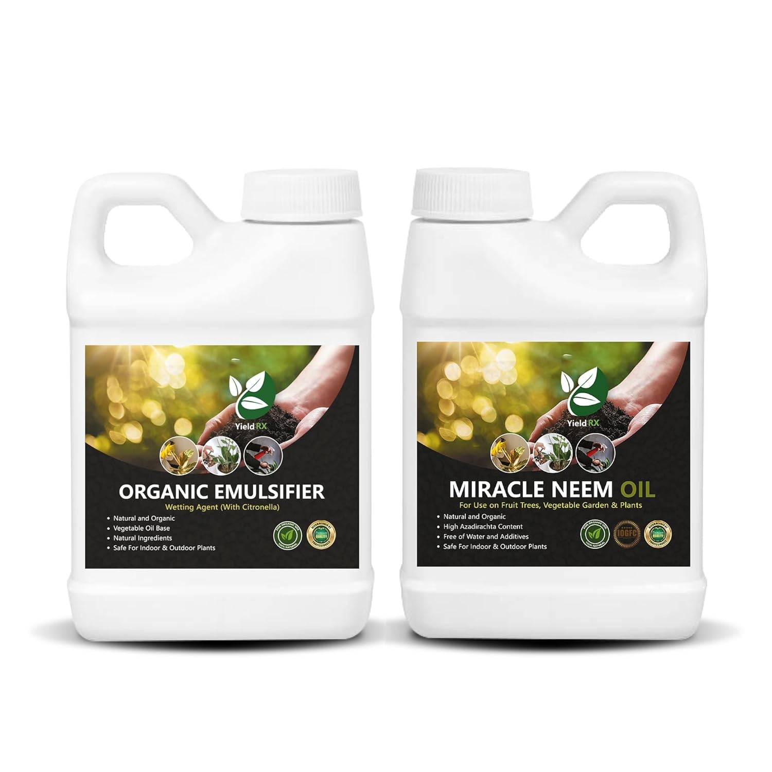 Yield RX Organic Emulsifier & Neem Oil Bundle – Wetting Agent with Citronella