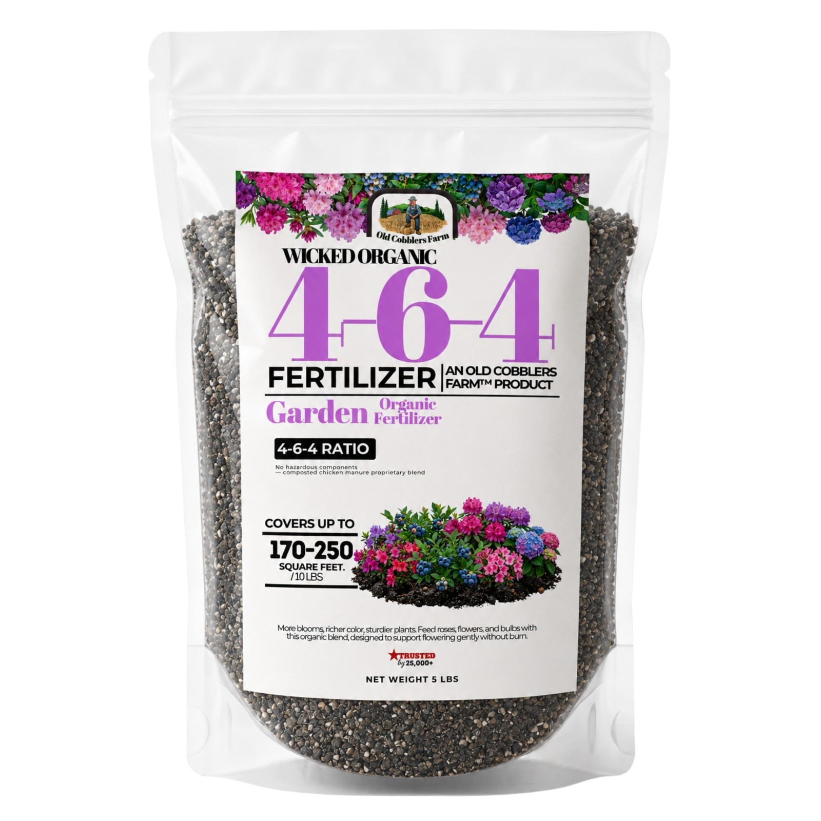 Old Cobblers Farm™ Wicked Organic 4-6-4 Fertilizer — Acid-Loving Plant Food