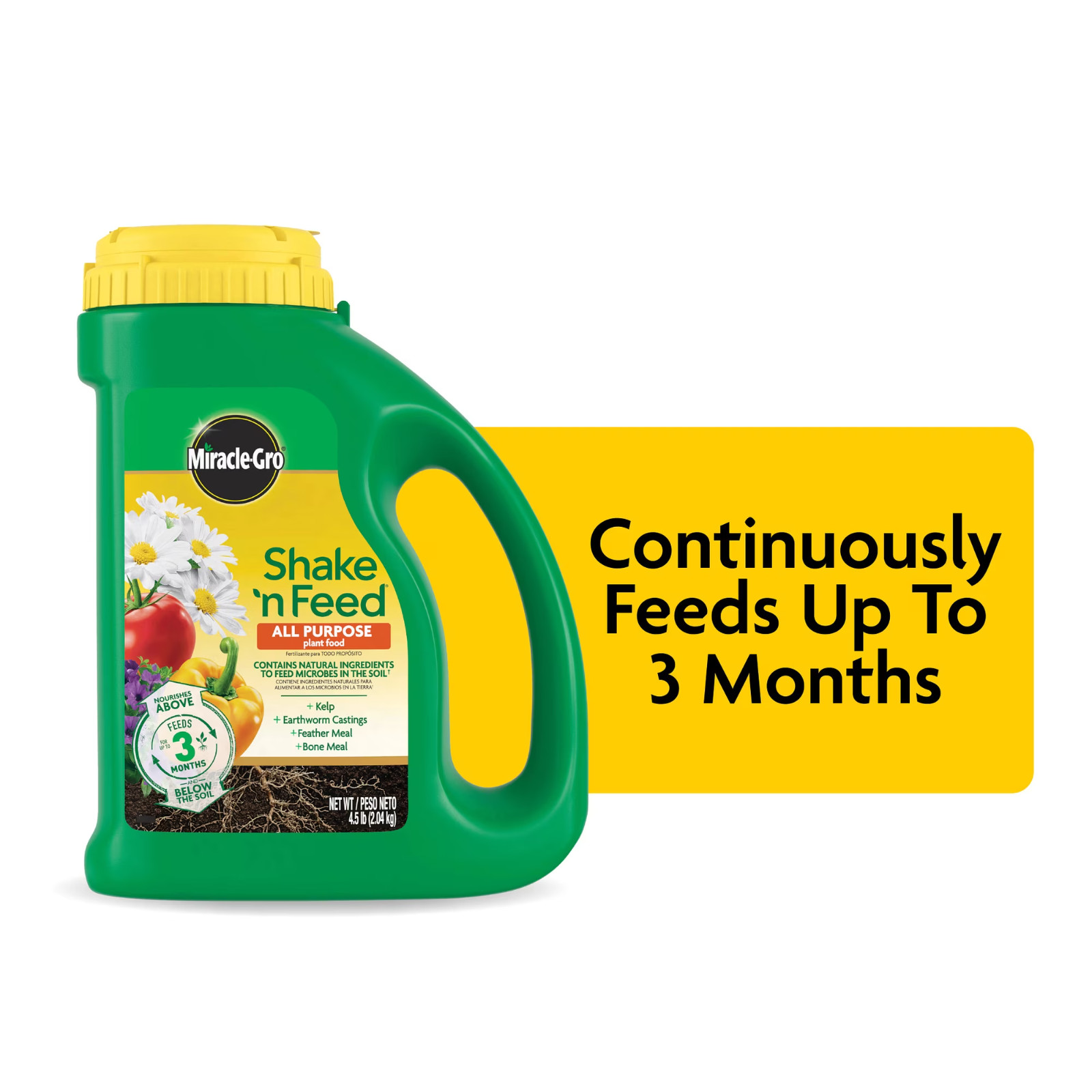 Miracle-Gro Shake ‘N Feed All Purpose Plant Food, for In-Ground and Container Pl