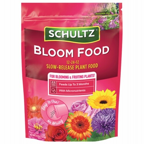 Schultz SPF48270 Bloom Food Slow-Release Plant Food Fertilizer 3.5 Lb 12-24-12