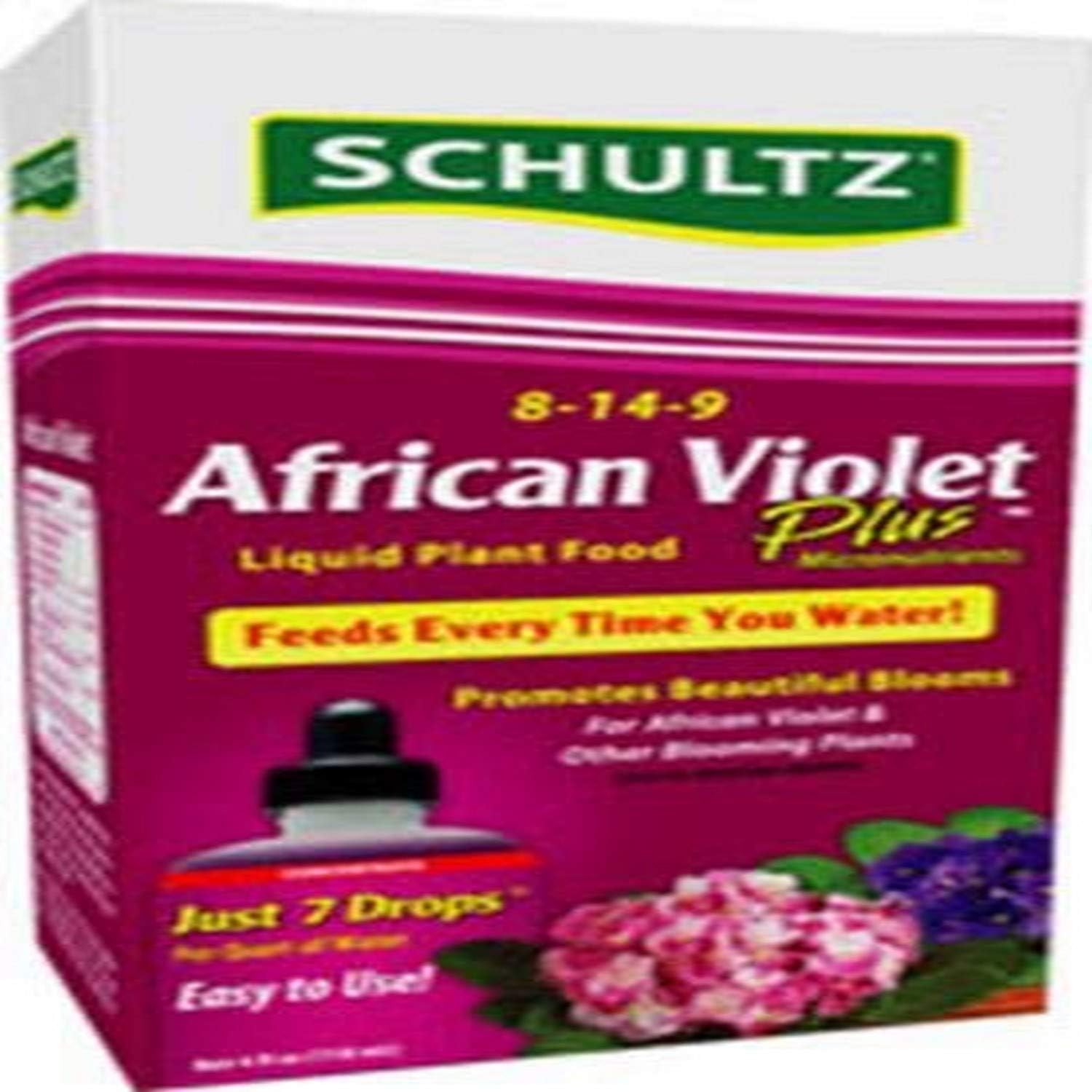 SPF44900 African Violet Plus Liquid Plant Food 8-14-9, 4 Ounce