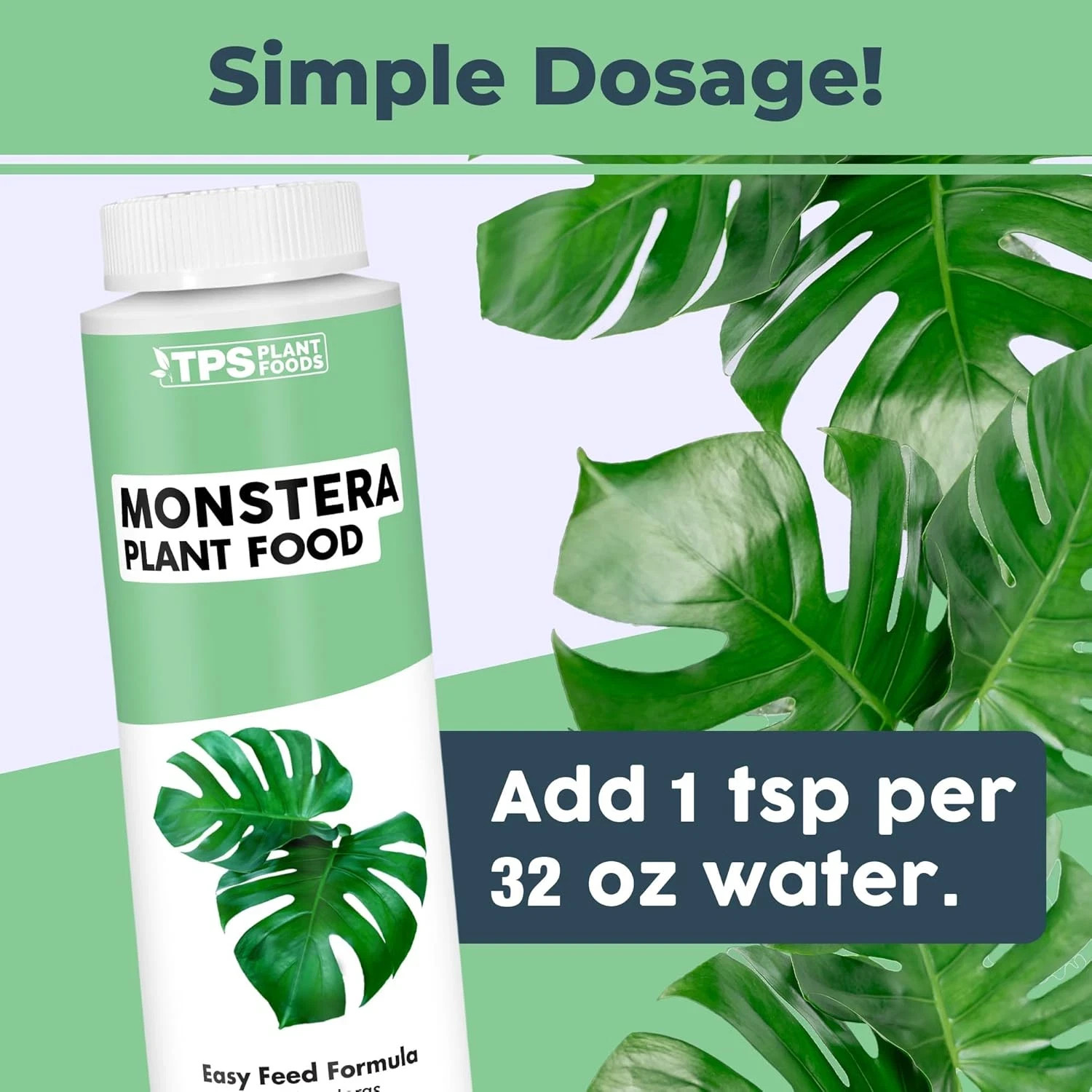 Monstera Plant Food for Monsteras and Philodendrons, Tropical Houseplant FOOD