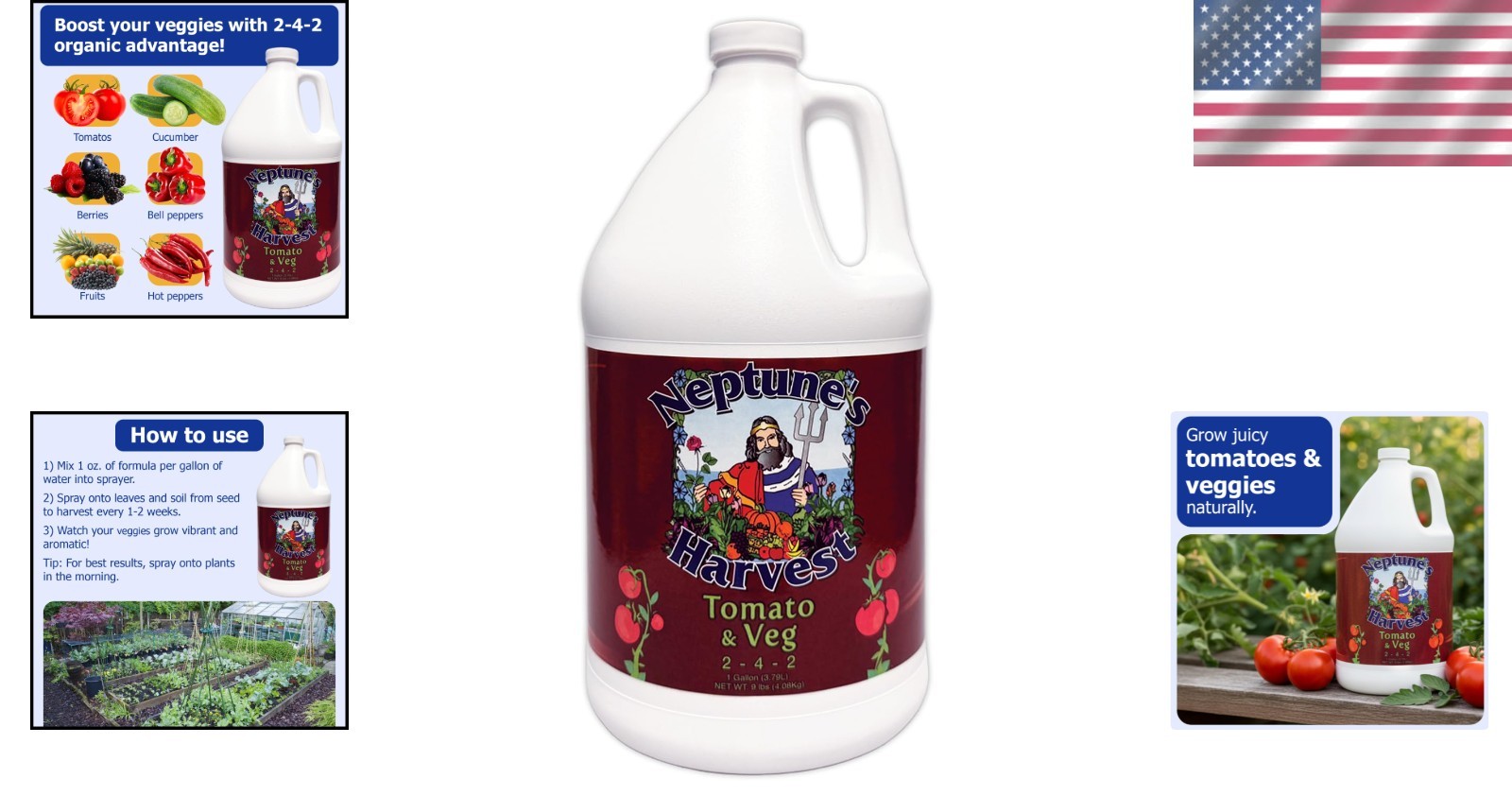 Organic Tomato & Vegetable Fertilizer – Gallon Size