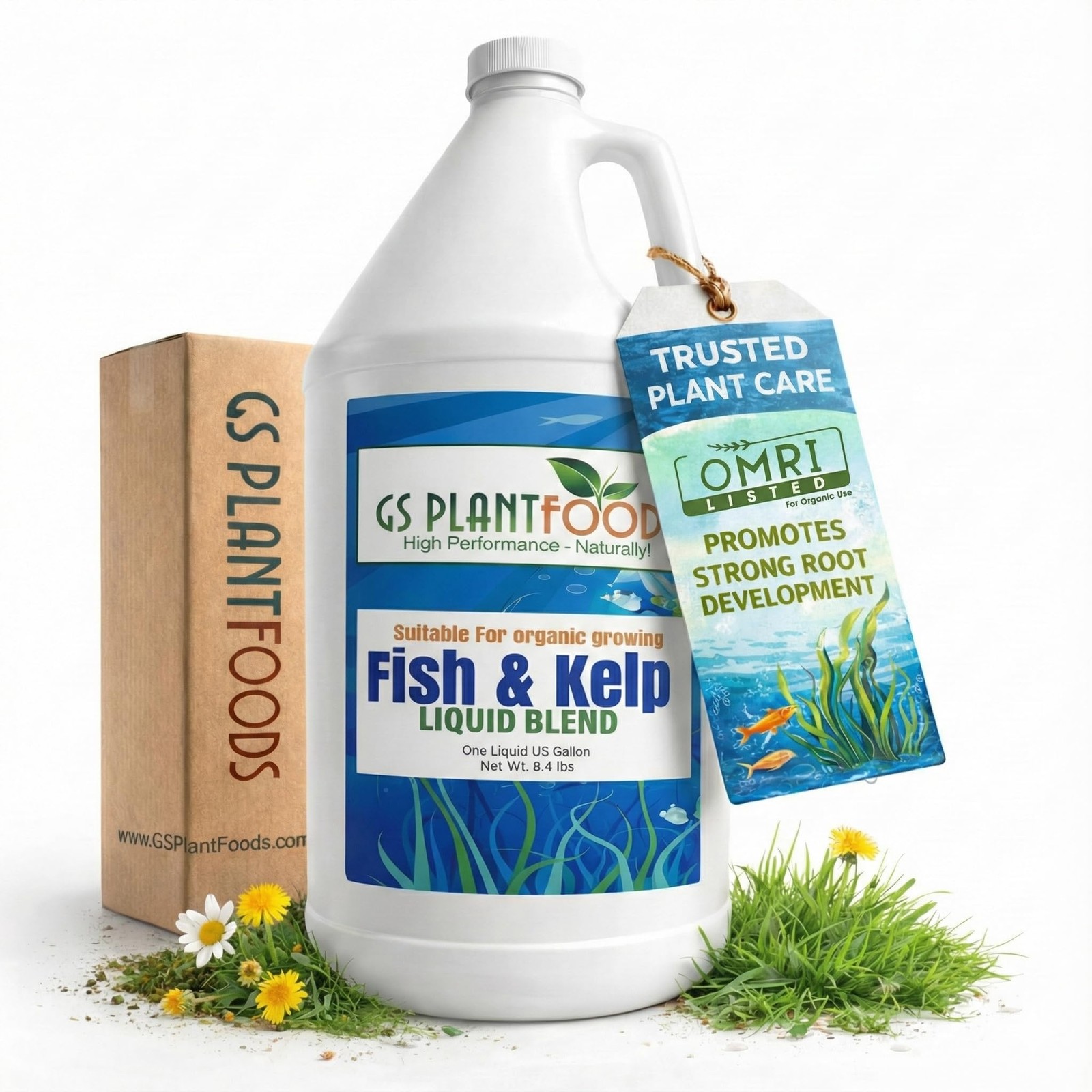 GS Plant Foods Liquid Fish Kelp Fertilizer 1 Gallon – Organic Material