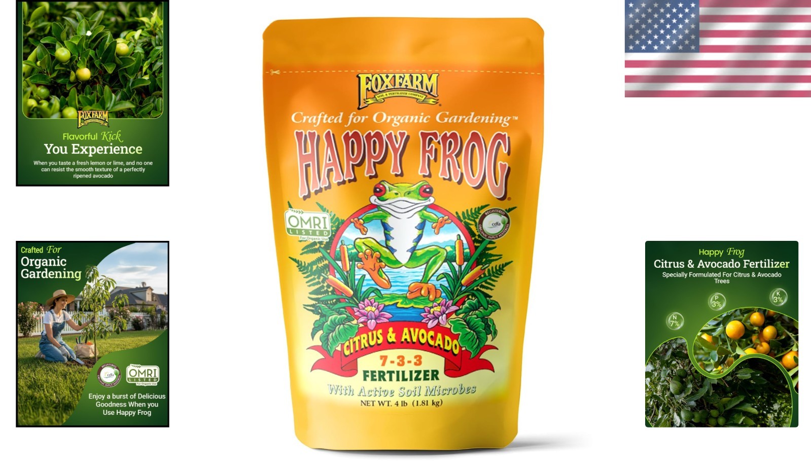 Calcium & Sulfur Avocado Tree Fertilizer – 4 lb