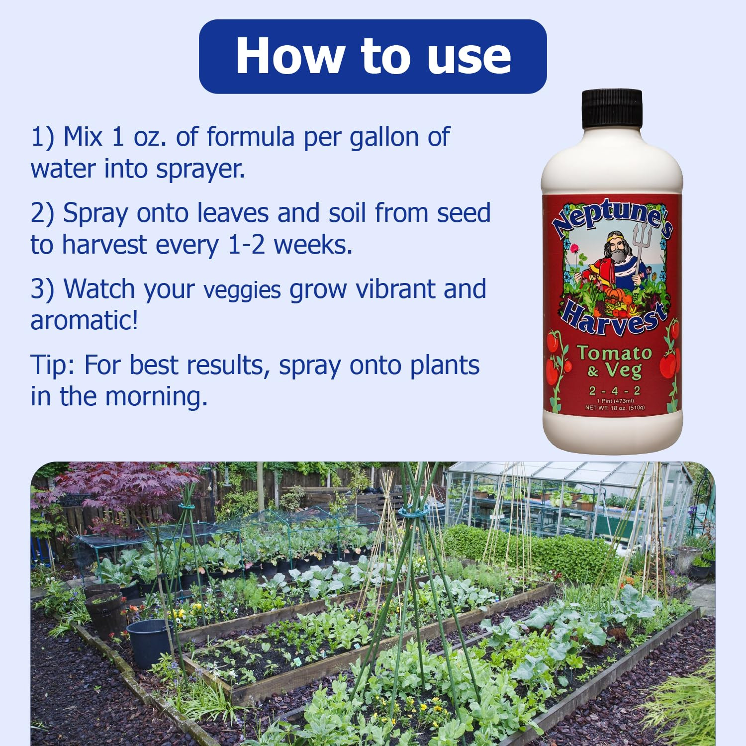Natural Tomato & Vegetable Organic, OMRI Plant Food 18 Oz Con