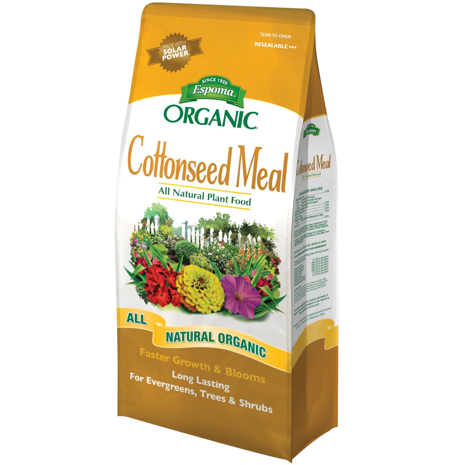 Organic Cottonseed Meal Plant Food for Growth, Flowering & Deep Green Color